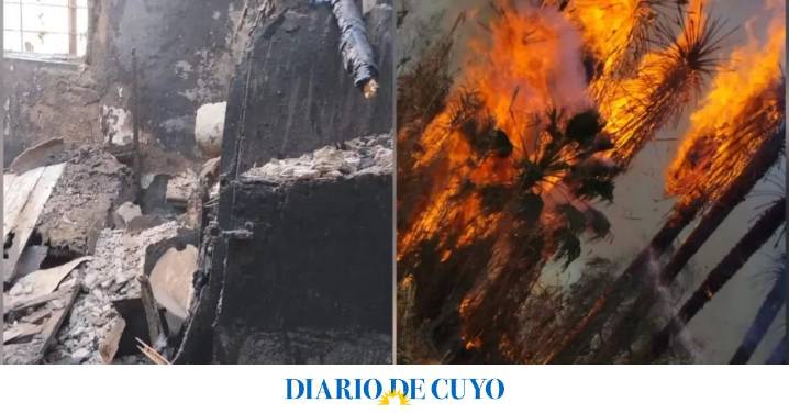 Dos incendios causaron pánico y preocupación en Rawson y Pocito