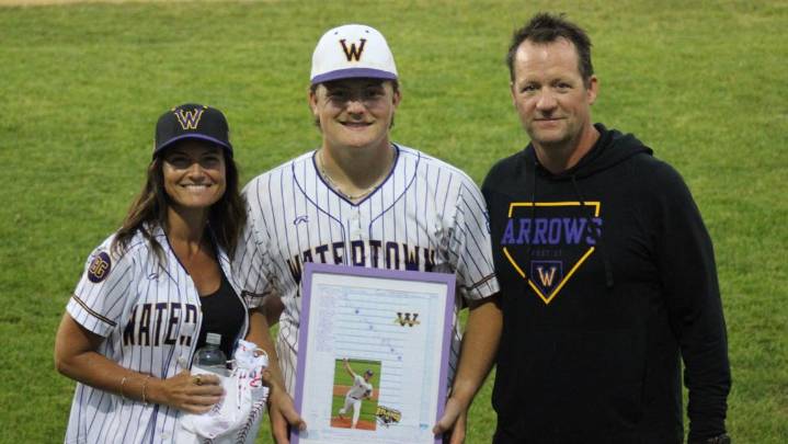 Watertown Post 17 ace Kaden Rylance didn't get swallowed by his father's athletic shadow