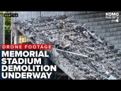 Demolition of Memorial Stadium at Seattle Center underway with new stadium planned for 2027
