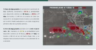 SMN vigila dos zonas de baja presión en el Pacífico con 80% de probabilidad de desarrollo ciclónico