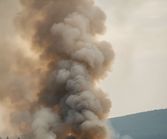 Homes Lost As Thunderstorms Spark Multiple Wildfires Around Meeker, Colorado 