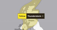 Exact time 'danger to life' thunderstorm warning will end for Scotland