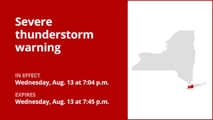 NY weather: Damaging winds foreseen with thunderstorms to hit part of New York Wednesday