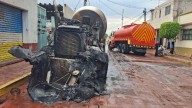 Revolvedora acabó calcinada tras un corto durante trabajos de soldadura en Polotitlán