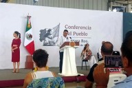 Interrumpe ruido de helicóptero mañanera de CSP
