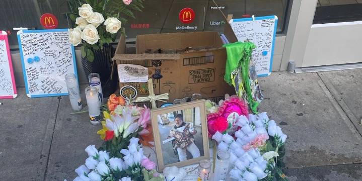Memorial Outside of McDonald’s Honors ‘Green Eyes,’ a Friendly Presence on the UWS