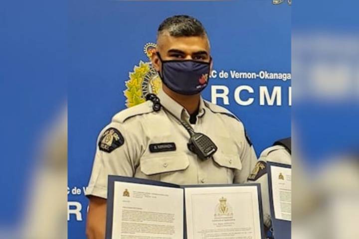 Vernon RCMP officer ordered to resign over forcible kiss of coworker