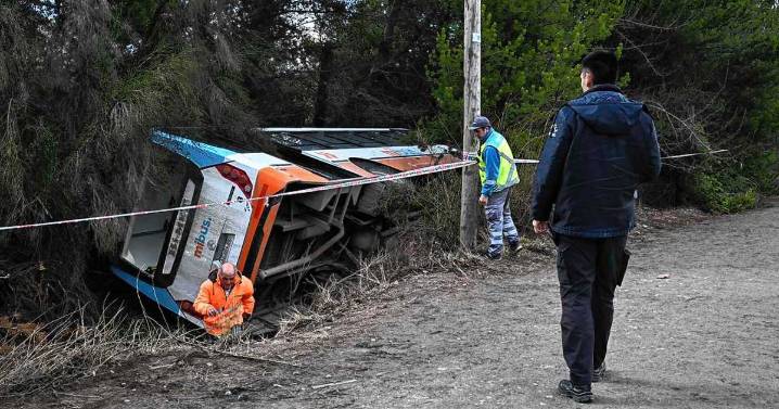 Vuelco en la ruta de acceso al cerro Catedral: «El conductor del colectivo se desmayó»