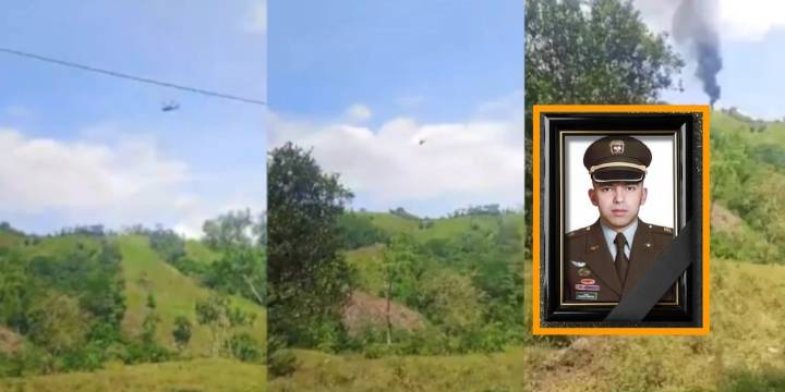 Familiar de uno de los policías víctima del ataque contra helicóptero en Antioquia dijo que murió esperando el rescate: “No aguantó”