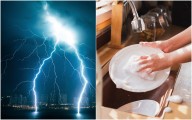 ¿Por qué no debes bañarte o lavar durante una tormenta eléctrica?