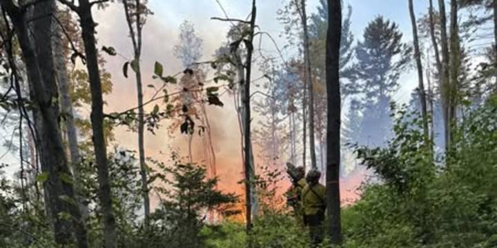 Crews use old and new techniques to fight forest wildfire