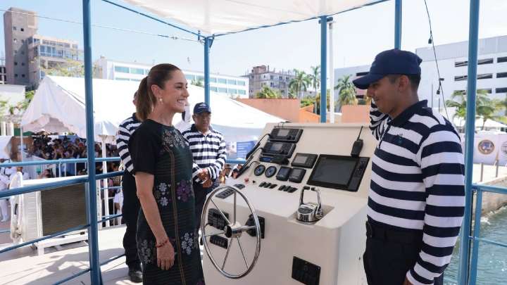 Sheinbaum encabeza inauguración del Marinabús en Acapulco