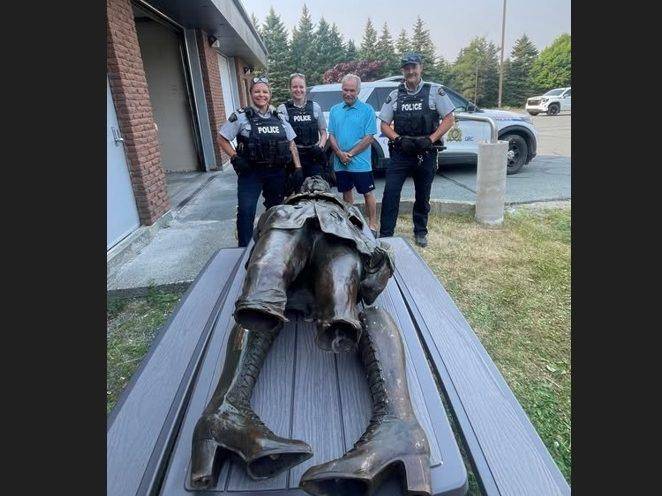 Stolen Amelia Earhart statue recovered in Newfoundland
