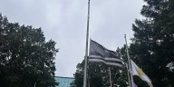 Flags fly at half-staff in memory of fallen officer killed during shooting near Emory University