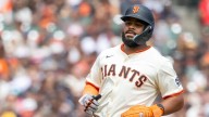 SF Giants' Heliot Ramos makes bizarre throw in outfield vs Padres
