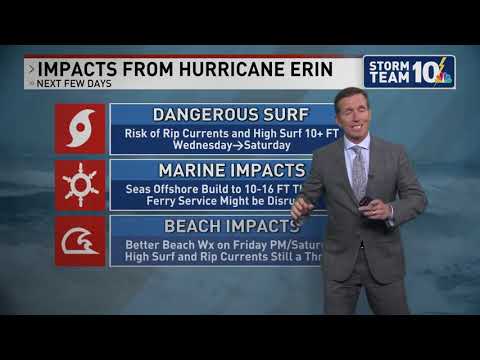 Hurricane Erin heads toward Southern New England