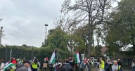 Cops make multiple arrests at protest supporting Palestine Action