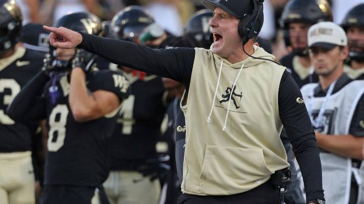 Wake Forest survives tough night, Claiborne injury to give Jake Dickert a win in his coaching debut