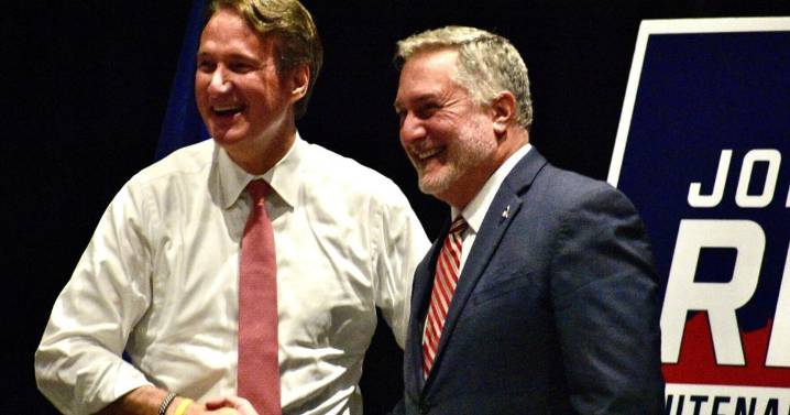 Youngkin, Reid appear united at joint New Kent campaign stop
