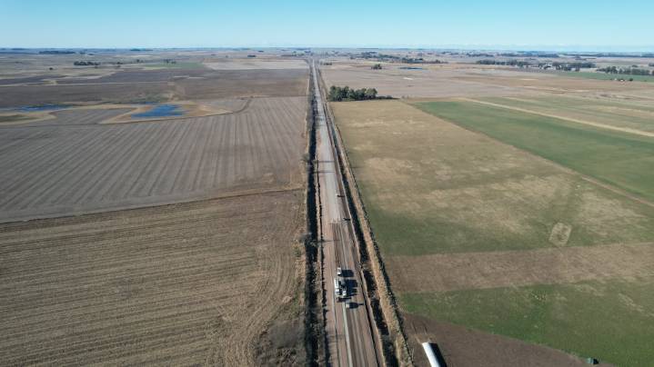 Reactivan las obras de pavimentación de la Ruta del Cereal bonaerense