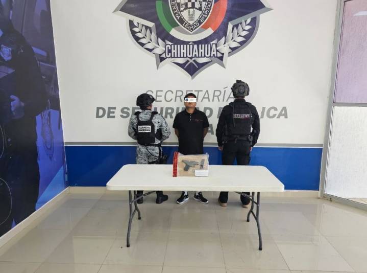 Captura SSPE a sujeto armado en Ciudad Juárez