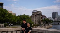 Grandchildren of 2 men who experienced both A-bomb attacks in Japan work for peace 80 years later