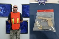 Lo abordan por 'pistear' en la vía pública y le hallan un arma
