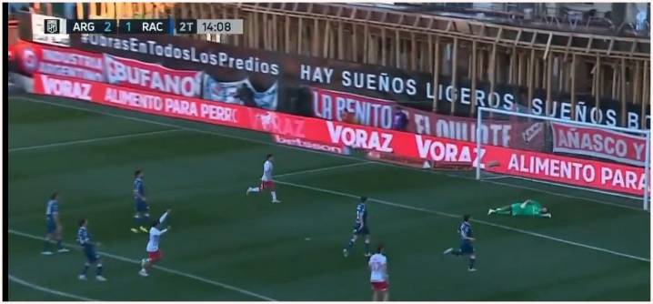 Argentinos pasó por arriba a Racing: 4