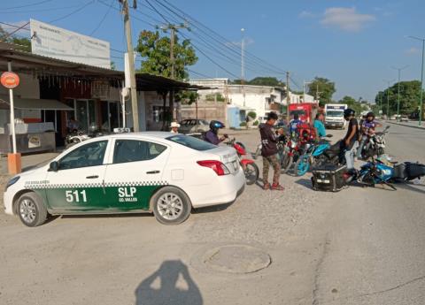 Dos motociclistas resultaron ilesos