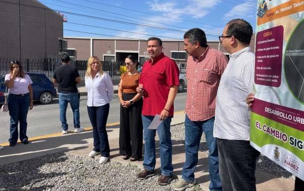 Entregan camellón rehabilitado en la Talamás Camandari