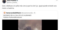 El polémico tuit de Óscar Puente sobre el incendio de Tarifa: "Igual puede echarle una mano..."