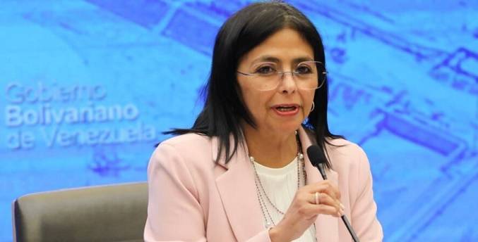 Delcy Rodríguez advierte que Estados Unidos «sufrirá» si ataca a Venezuela