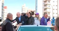 VIDEO. Atacaron con piedras la caravana de Javier Milei en Lomas de Zamora