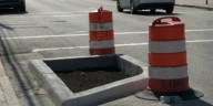 ‘Slow down:’ City implements curb extensions on Main and Cary streets to deter speeding