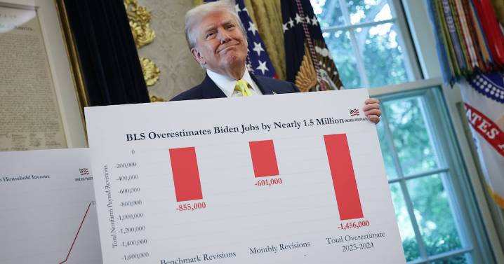 Donald Trump Self-Soothes With Bonkers Big Chart Presentation Bashing Joe Biden