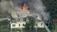 Firefighters battling blaze at large home in Collegeville, Montgomery County
