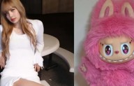 Lisa de BLACKPINK trabaja en su propio Labubu