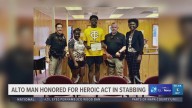 Alto teen honored for heroism during gas station stabbing