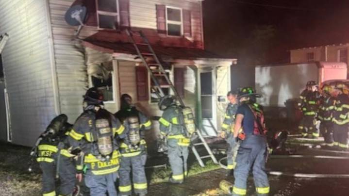Suffolk firefighters control heavy smoke house fire
