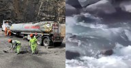 Río Rímac: Camión se vuelca en la Carretera Central y provoca alarmante derrame de petróleo