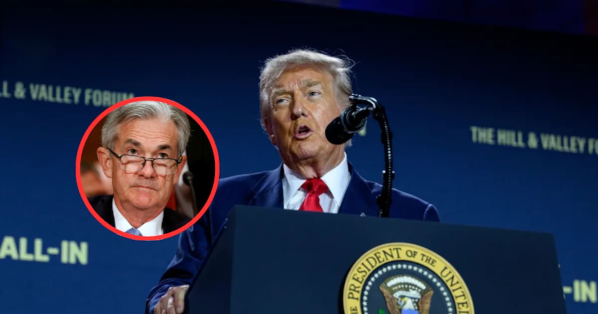 Trump amenaza con demandar a Jerome Powell, titular de la Reserva Federal, por “incompetencia” en gestión de obras