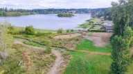 Viewing platform, pathway construction at Ballinger Park: Aug. 17, 2025