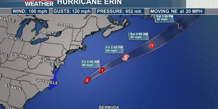 Erin is moving away from the Carolinas. Here’s what’s next