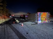 M6 closed after serious crash involving overturned lorry