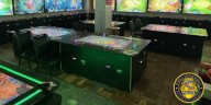 Illegal gambling room busted discovering over 20 machines