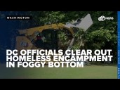 DC officials clear out homeless encampment near I