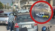 Auto se pasa el rojo y es embestido brutalmente por una patrulla