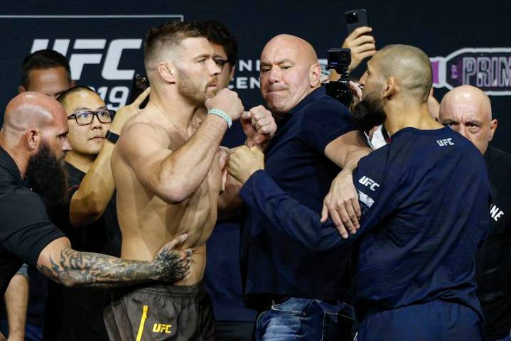 Mixed Martial Arts-Relentless Chimaev beats du Plessis to win UFC middleweight title