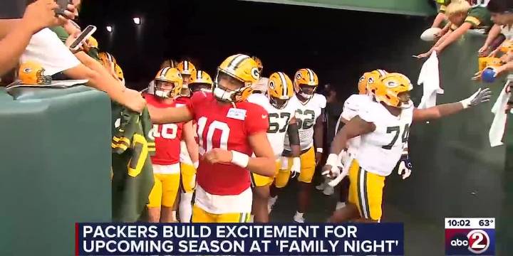 Packers Family Night builds excitement for the upcoming season