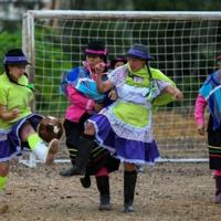 Putting the boot in: Colombian women farmers embrace football